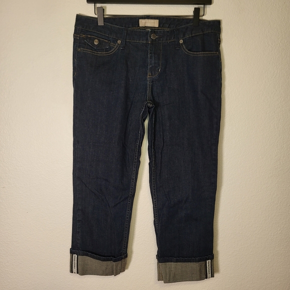 Banana Republic Stretch Extensible Roll Hem High Water/Cropped Jeans size 29/8 - Picture 1 of 7